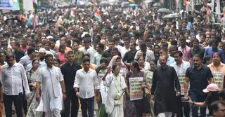 বাঙালি শ্রমিকদের ওপর নির্যাতনের প্রতিবাদে কলকাতায় তৃণমূলের বিক্ষোভ
